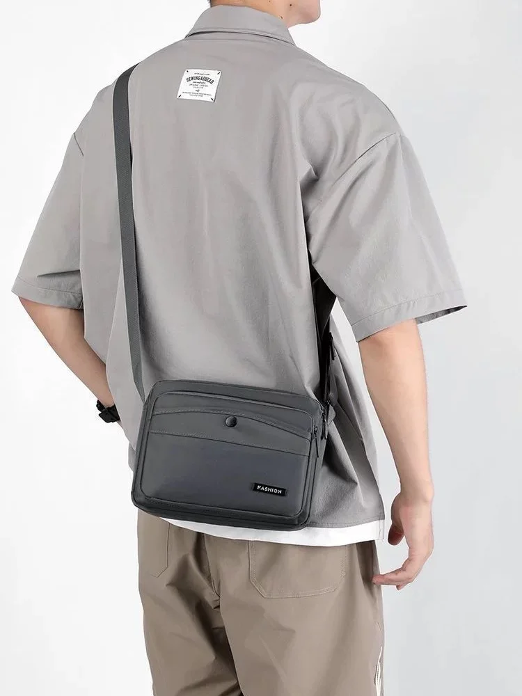 Simple and Large-capacity Crossbody Bag, Casual Business Oxford Fabric Single-shoulder Bag, Multi-layer Waterproof Crossbody Bag