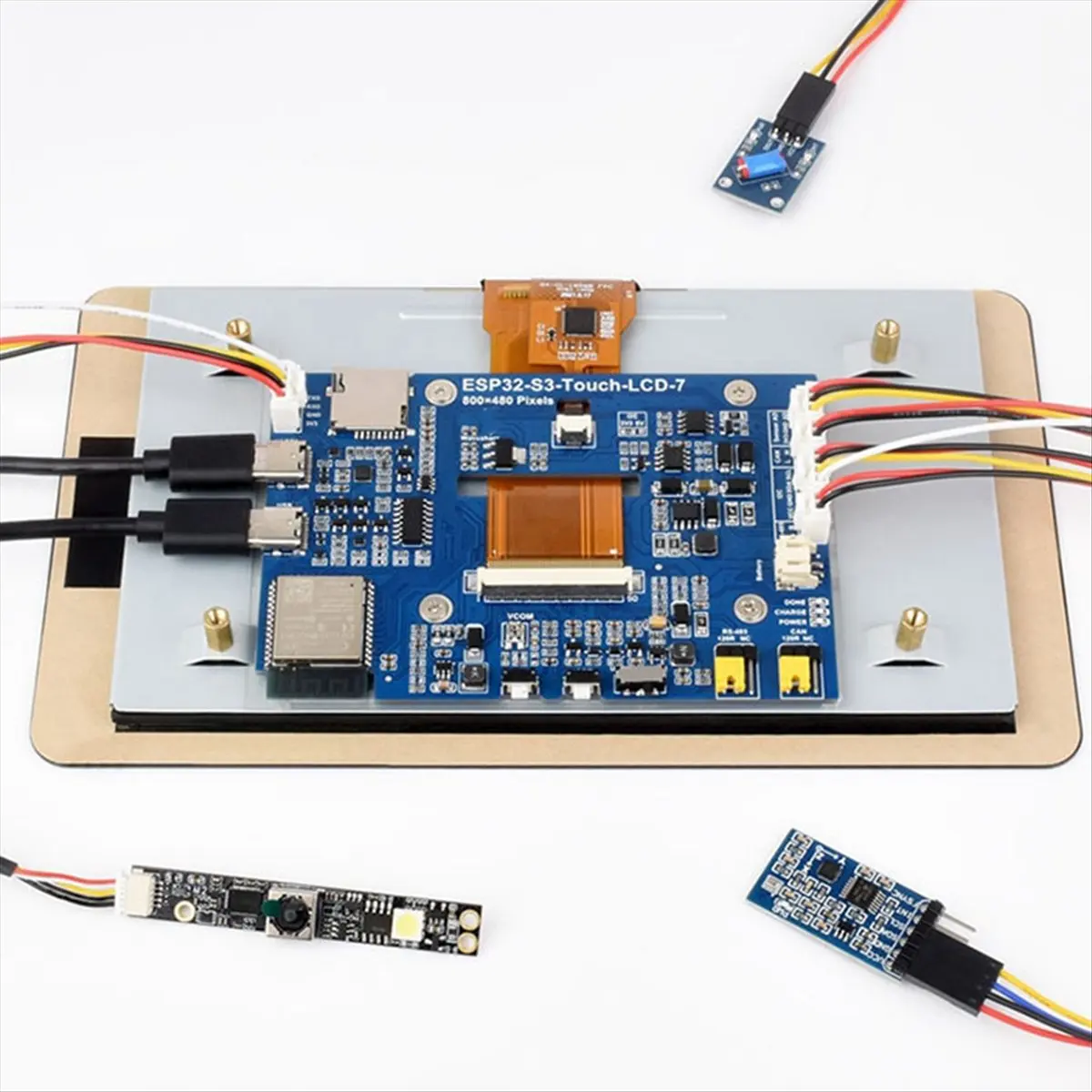 

(A26M) ESP32 S3 Touch с корпусом, 7-дюймовым емкостным LCD-дисплеем 800x480, платой для разработки, WiFi, BT5, CAN, RS485, датчиком