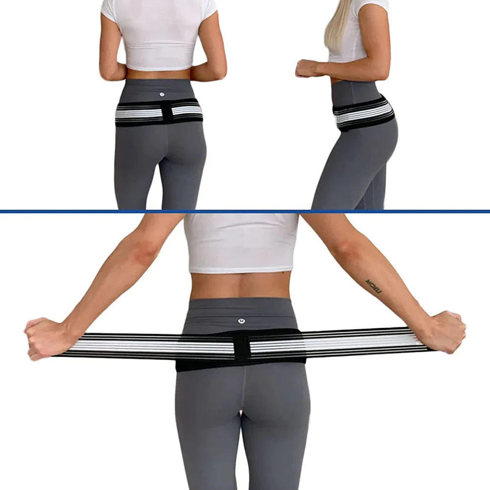 

Non-Slip Pelvic Support Belt Sacroiliac Hip Belt Breathable Tailbone Protector Belt Lumbar Pain Relief Sciatica Pelvis