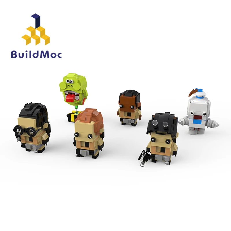 MOC Movie Ghost Hunting Team Figure Ghost Demon Building Blocks Kit Sickle Boy Cartoon Character Bricks Toy Child Birthday Gift