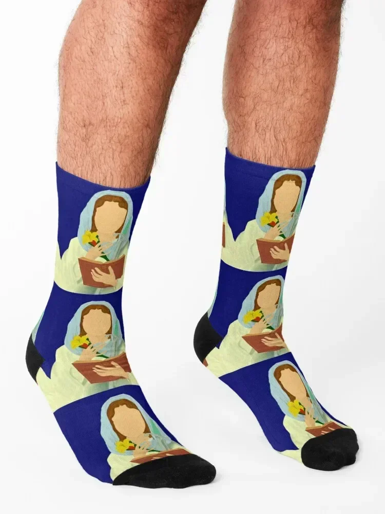 Saint Dymphna Socks shoes anti slip football Antiskid soccer gym Ladies Socks Men's