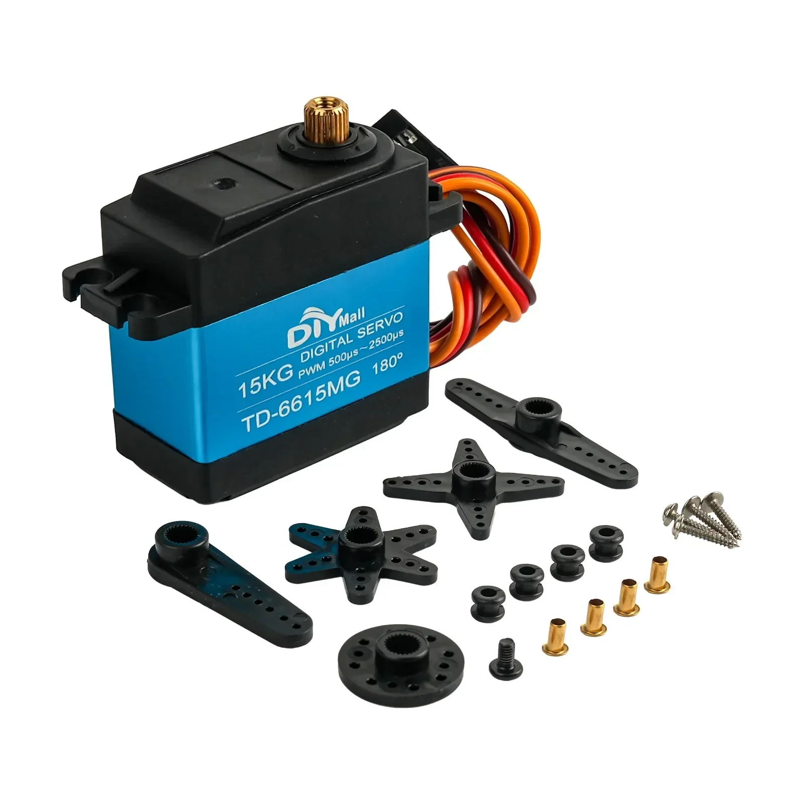 15/20/25/30/35KG metal digital servo 4.8-8.4V TD-6615MG carbon brush motor 180 degree angle controllable