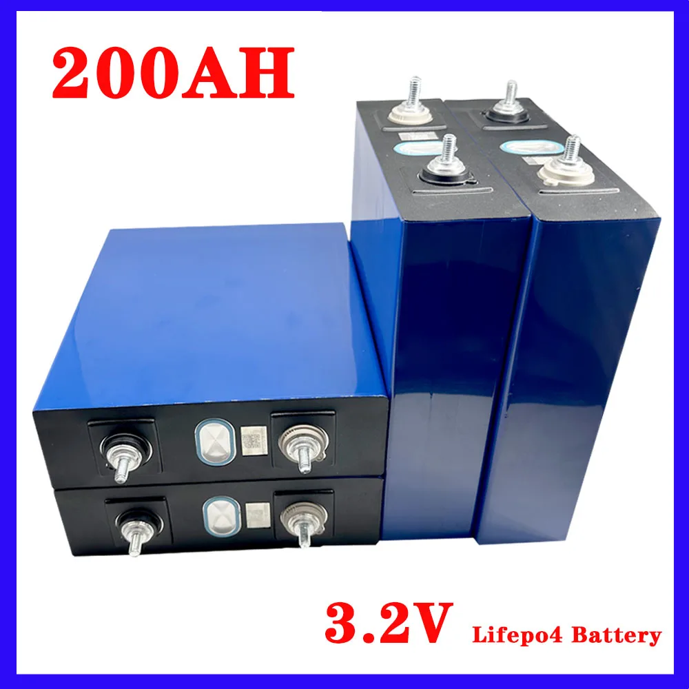 

200Ah Lifepo4 Battery 3.2V 210AH Rechargable Batteries Lithium Iron Phosphate Prismatic Solar Car RV EU US TAX FREE