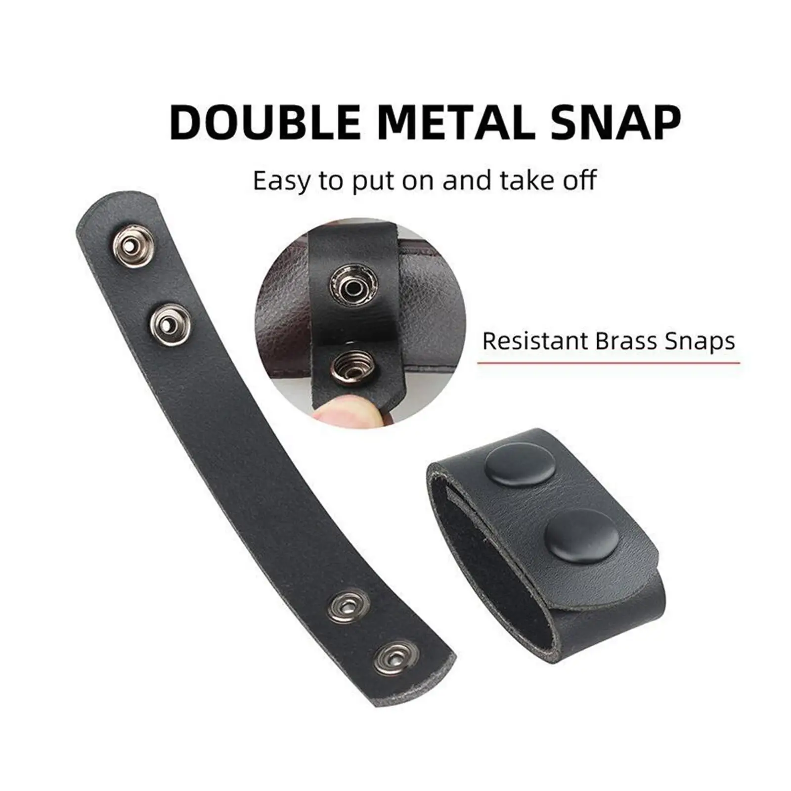

Leather Duty Belt Keepers Equipment Stop Loop for Strap Holder Belt Compatible with 2 Inch Belts