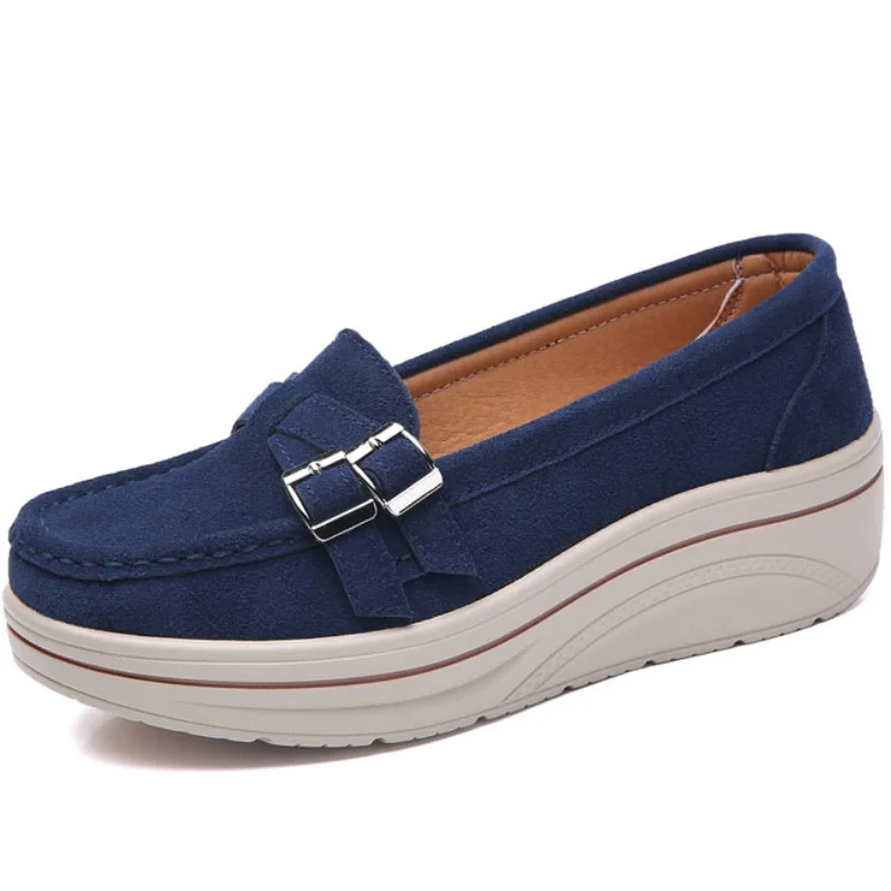 أحذية بدون كعب نسائية جديدة مريحة وخفيفة الوزن وغير قابلة للانزلاق للنساء للربيع والخريف أحذية مسطحة غير رسمية للمشي مقاس كبير #3