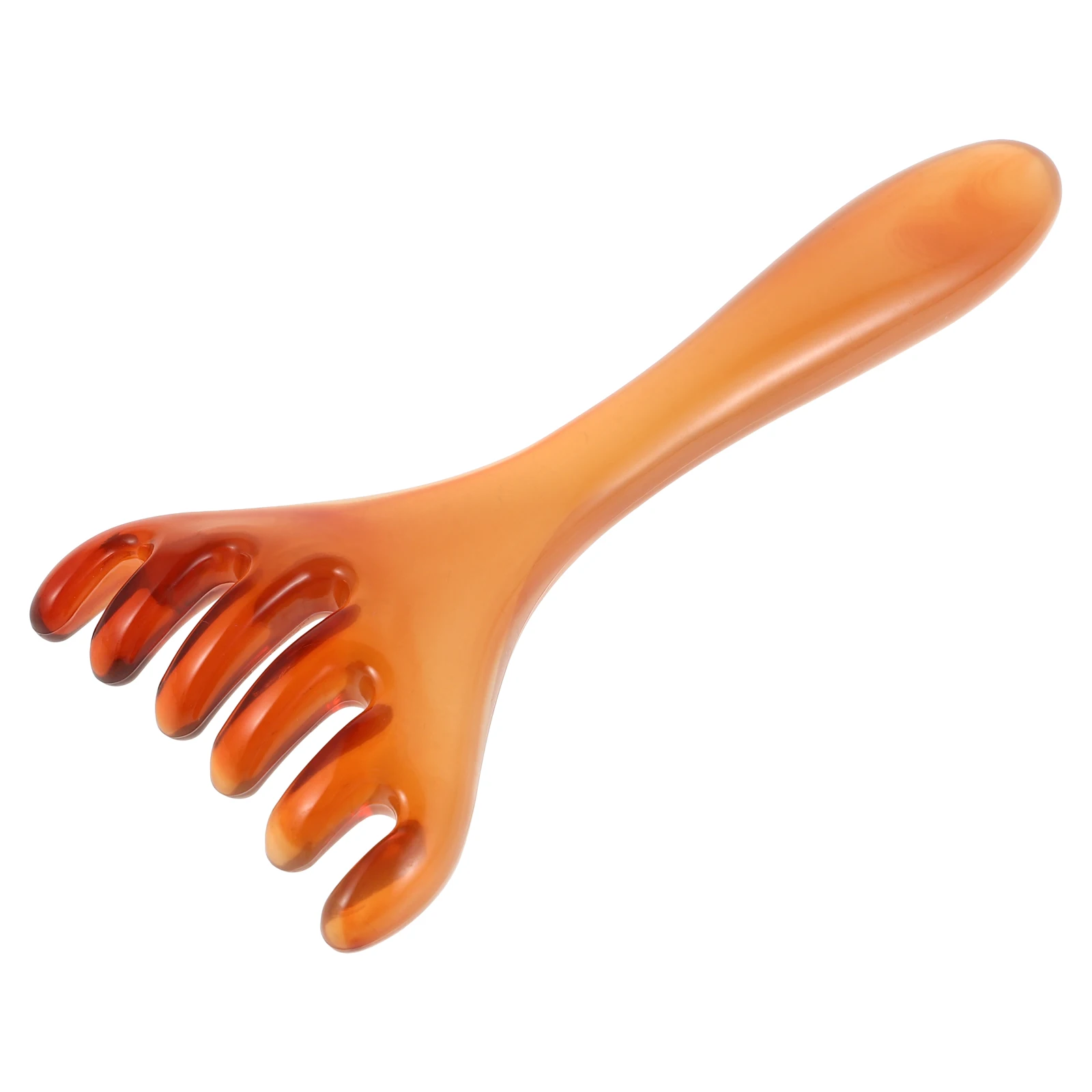 

Массажер для головы из смолы, расческа с широкими зубьями, эргономичная ручка, массажная щетка для кожи головы, скребковая расческа, инструмент Гуа Ша, принадлежности для укладки волос, спа