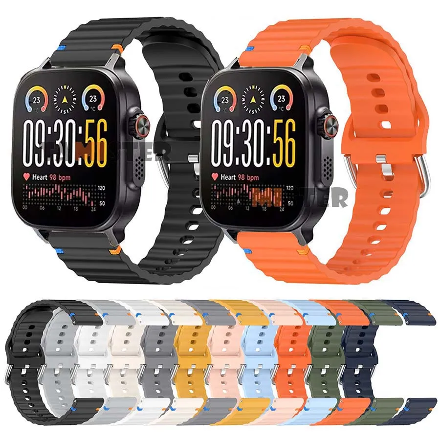 Silicone Strap For Realme Watch 5 3 S Pro Bracelet Wristband For OnePlus Watch 3 2 2R OPPO Watch S X2 4 Pro Smart Watch Band