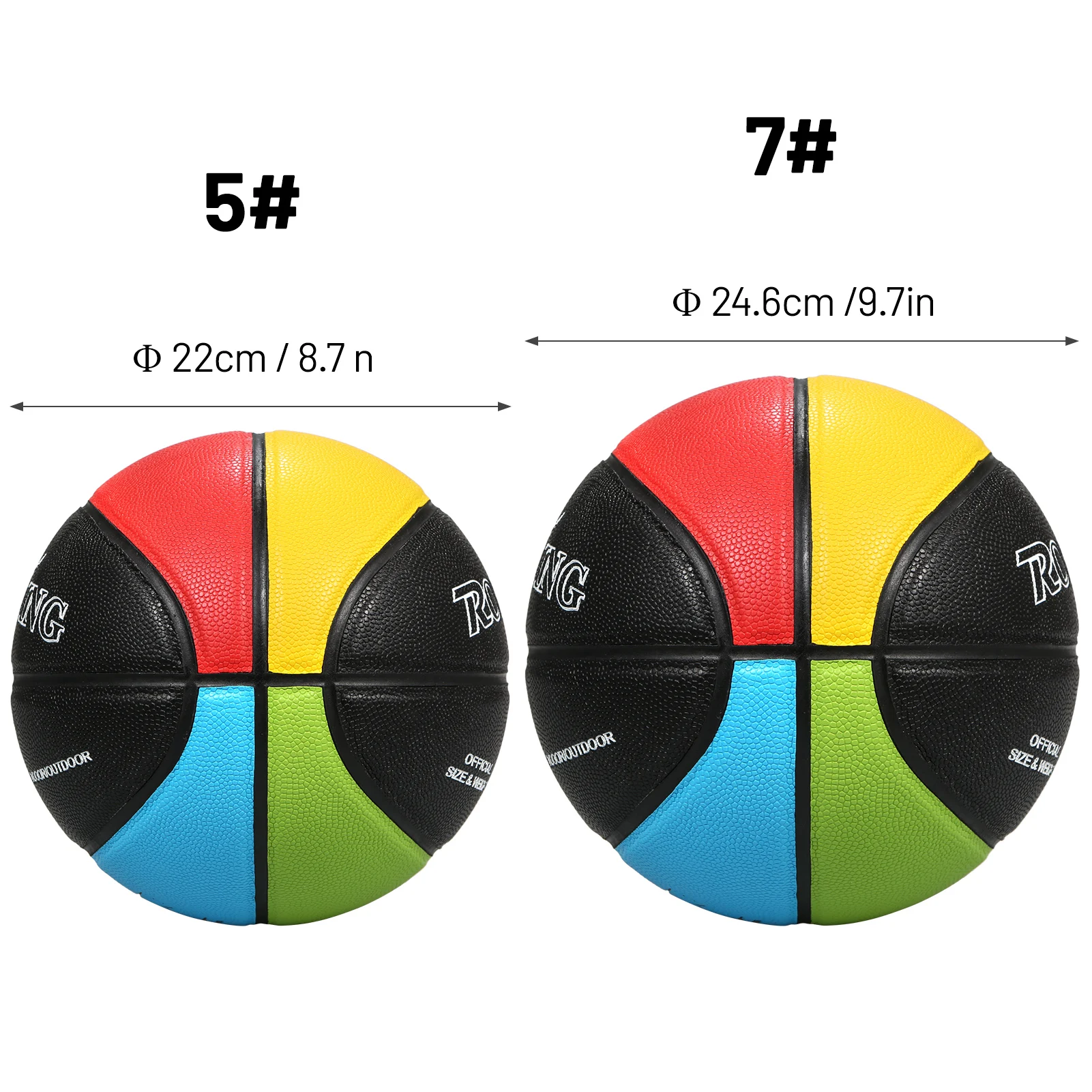 ネットバッグと針が付いた公式バスケットボール,屋外と屋内のトレーニングボール,pu素材,送料無料