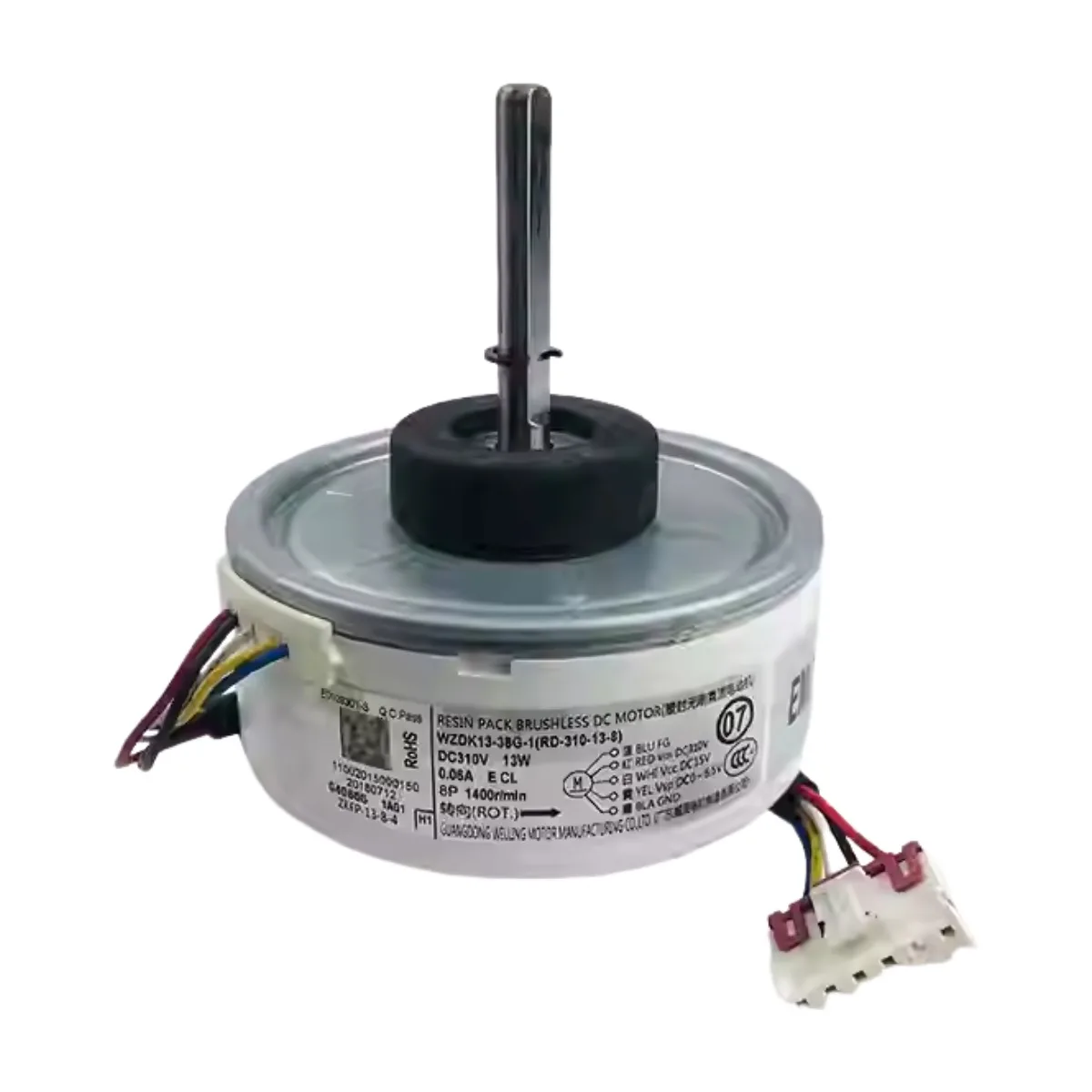 Новый вентилятор для кондиционера Midea 1-1,5p WZDK13-38G-1 ZKFP-13-8-4 Плата с переменной частотой