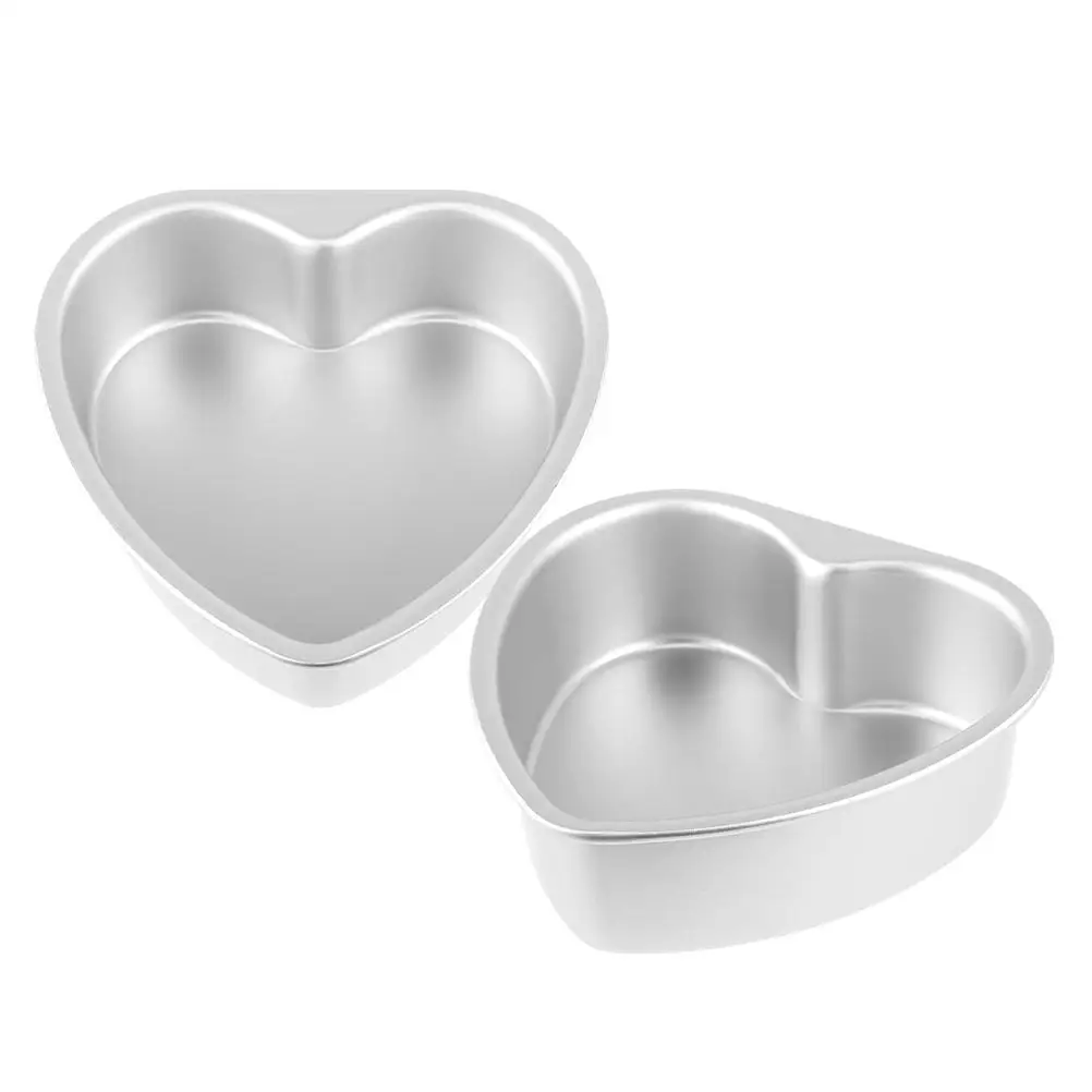 

Heart Shaped Cake Mold 8 Inch Detachable Bottom Aluminum Alloy Baking Pan Heart Tin Wedding Supplies Kitchen Bar Tools