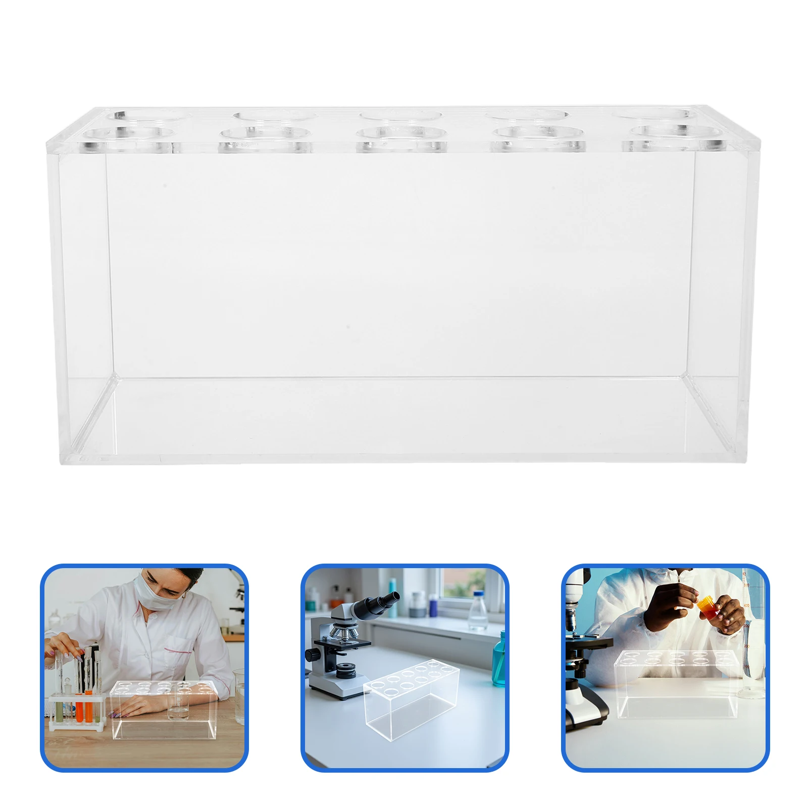 

Laboratory Bottle Acrylic Inverted Test Tube Holder Space-Saving 50Ml Tubes Storage Rack For Lab Use Tube Storage Rack