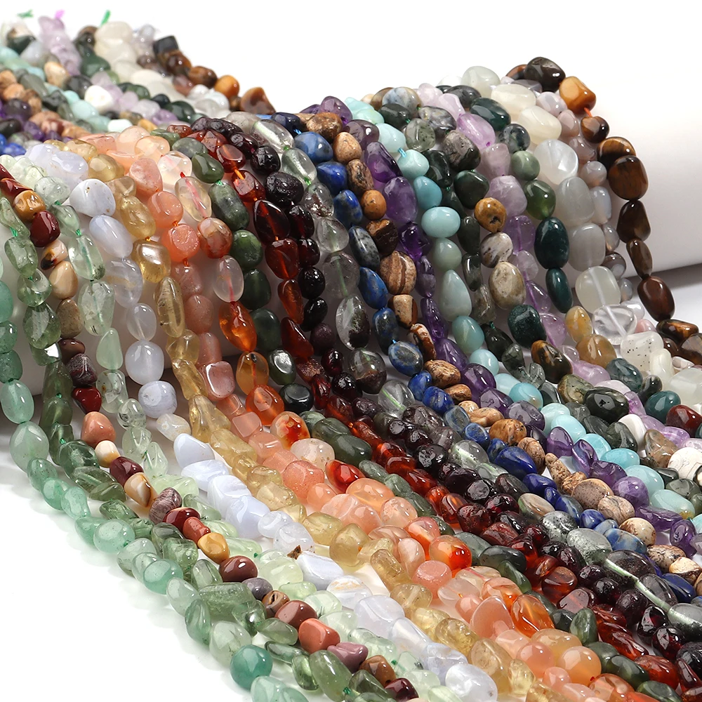 5-10mm Natural Irregular Stone Beads Agates Opal Jade Loose Spacer Beads For Making Jewelry DIY Bracelets Necklace Accessories