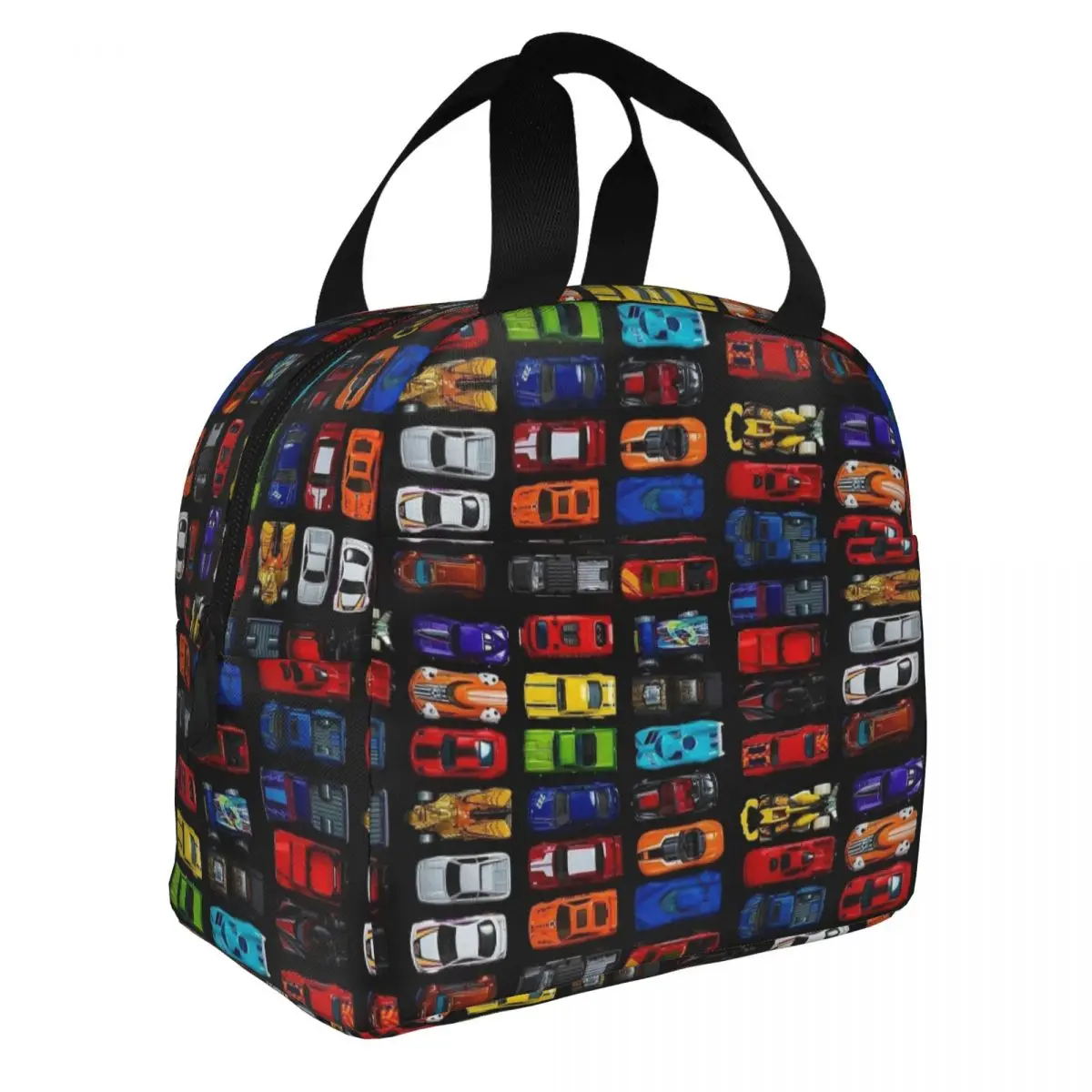 Cars And Construction Truck Insulated Lunch Bag Thermal Bag Reusable Large Tote Lunch Box Food Bag Work Picnic