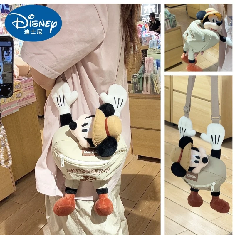 

Disney Mickey Newwoody Hat Crossbody Bag Disney Mickey Happy Bag Large Capacity Tote Bagwomen'S Shoulder Bag