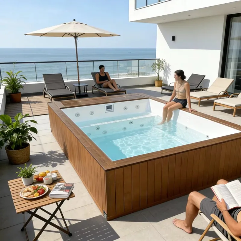 2026 Upgrade Shipping Container Swimming Pool Optimized Leak Proof Structure Enhanced Insulation Performance Outdoor Modular
