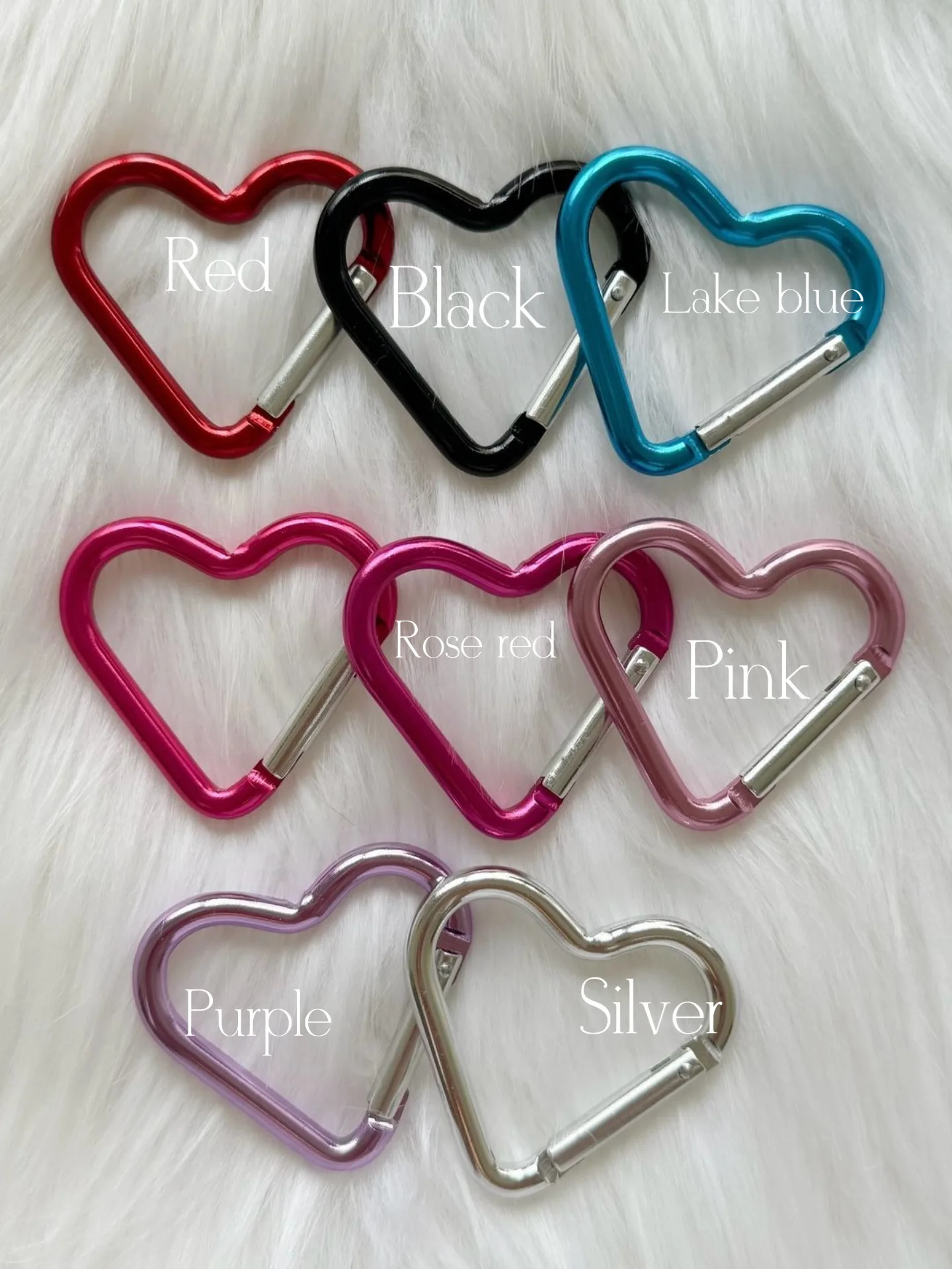 Extremely numerous pendant heart buckle love hook backpack hanging key chain travel mountaineering buckle bag pendant