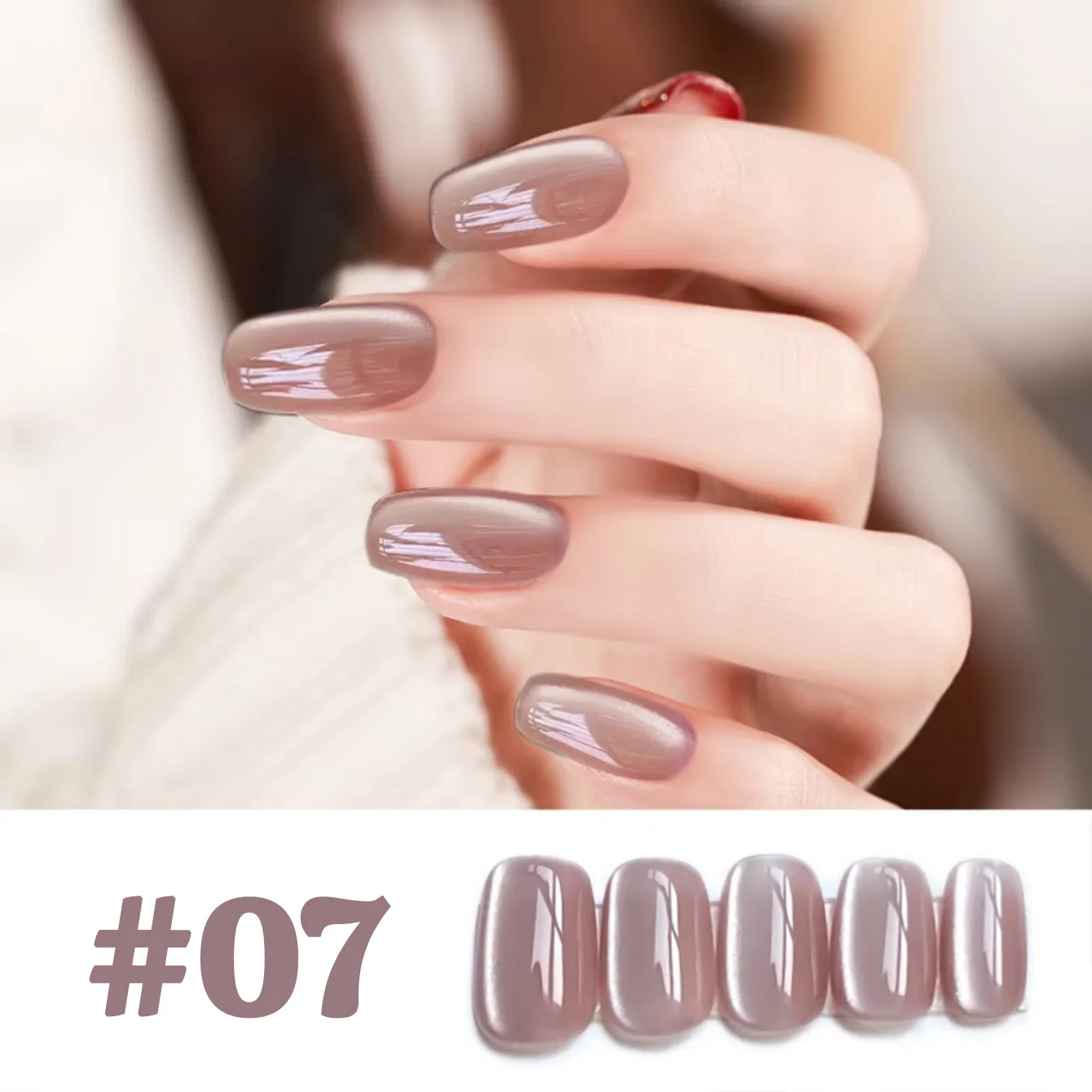 1 Uds WS Y2K uñas uñas de verano uñas de Halloween estilo caliente no gris Universal blanco marrón azul uñas ojo de gato Gel esmalte de uñas