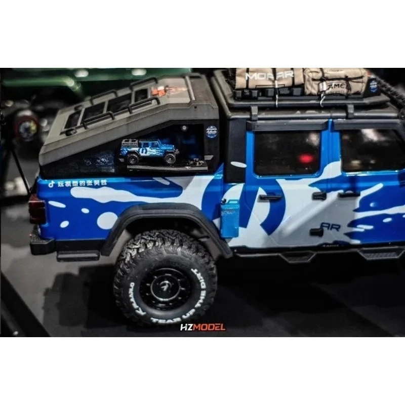Rear Trunk Cover High Roof Shell for 1:7 RLAARLO JK07 Pro,Multi Door Openable Design,Magnetic&Latch Lock Structure,Upgrade Parts