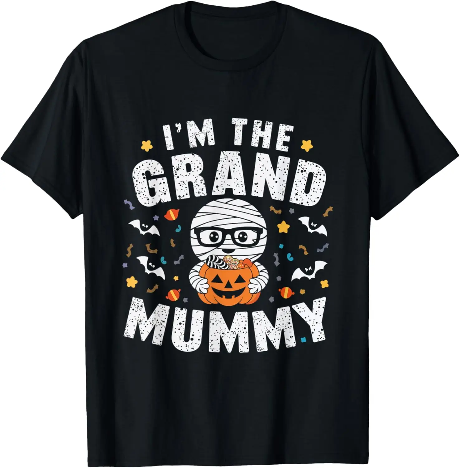 I'm The Grand Mummy Halloween Mummy Costume Grandmother T-Shirt