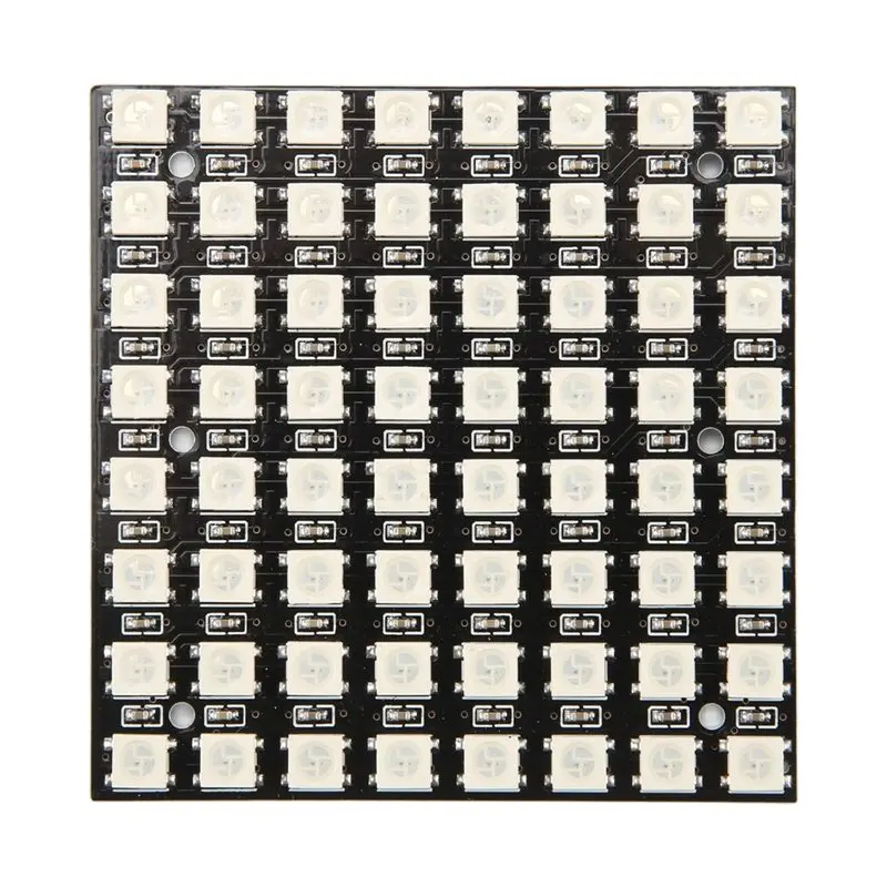 WS2812 LED 5050 RGB 8X8 LED Matrix WS2812B 8X8 64-Bit Full Color 5050 RGB LED Lamp Panel Light-B51B