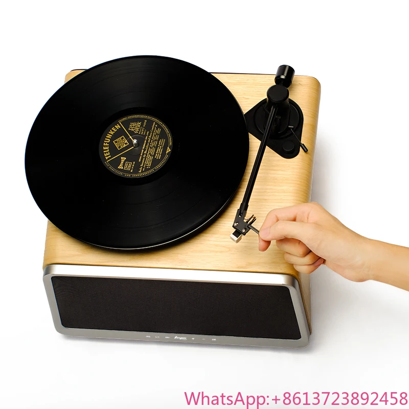 

Vinyl record player 80 watt high fidelity audio 5 in 1 USB turntable player with remote control audio equipment