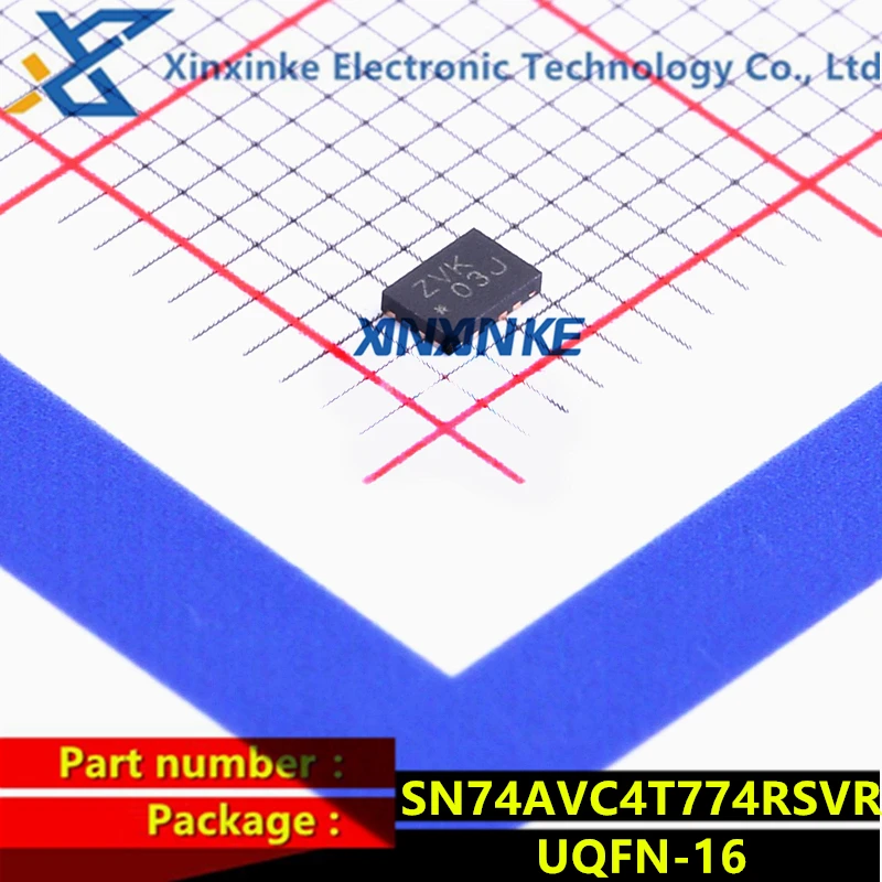 10PCS SN74AVC4T774RSVR Mark:ZVK UQFN-16 Translation - Voltage Levels 4B Dual-Supply Bus Xcvr Logic ICs Brand New Original