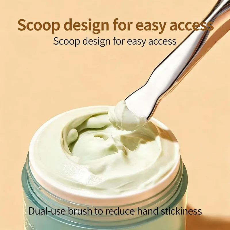 1pc Double Head Silicone Facial Mask Brush Face Cleaning Scraper Daub Type Mud Film Special Brush Beauty Tool view 3