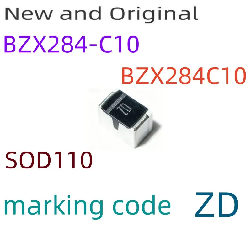 Bzx284-C10 Bzx284C10 Sod110 10V Voltage Regulator Diodes Marking Code Zd