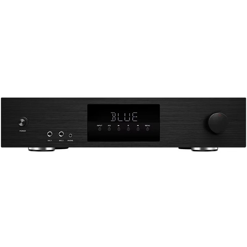 800W Powerful HI-FI Digital Audio Amplifier A/B Two Zone 4-Channel LED Display Remote Control for Home Commercial
