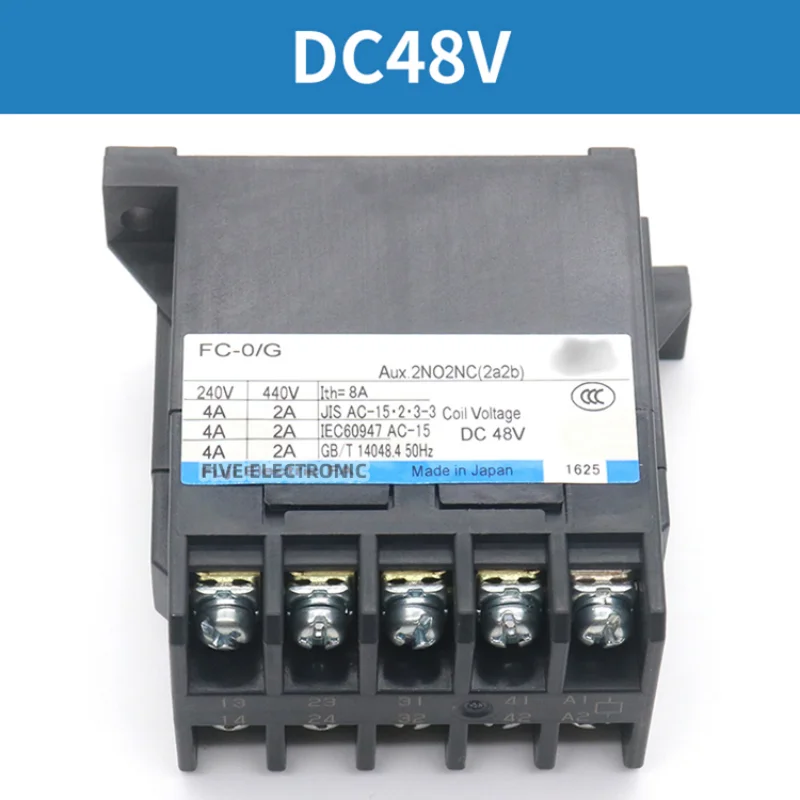 FC-0/G FC-O/G DC48V DC110V 2a2b Elevator Contactor Relay For Hitachi FJ Contactors