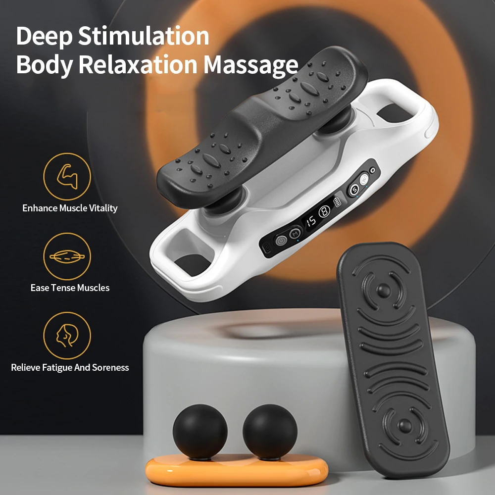 Multi Functional Massage Device Fascia Gun 3 Professional Massage Heads 6 Modes Pulse Massage Deep Muscle Stimulation