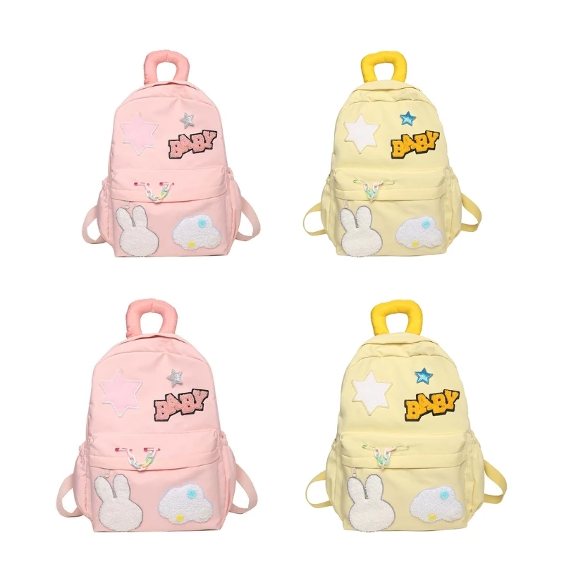 

Aesthetic Nylon Backpack Fashion Spacious School Bag Travel Daypack for Student