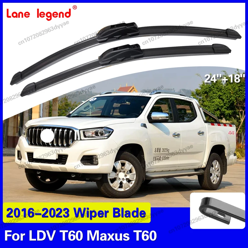 Para LDV T60 Maxus T60 MG Extender Chevrolet S10 Max 2016-2023 Escobillas Limpiaparabrisas Delanteras para Parabrisas