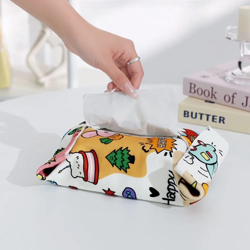 Reusable New Hundred Sticker Cloth Silent Self-adhesive Camera Organizer Square Protection Bag Cute Laptop Bag