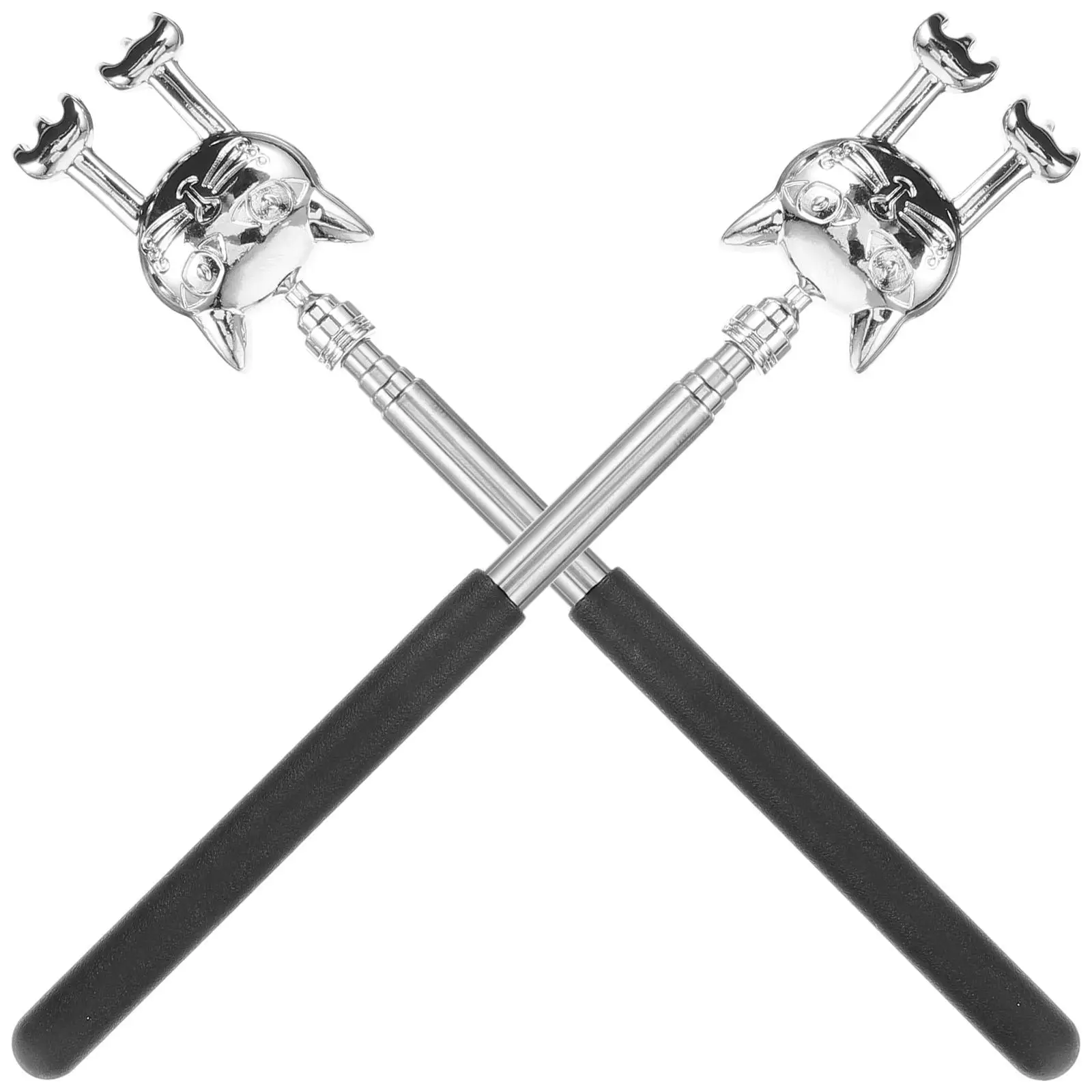 

2 Pcs Back Scratchers Extendable Stainless Steel Long Handle Manual Body for Adults Pregnant Relief Itching Comfort