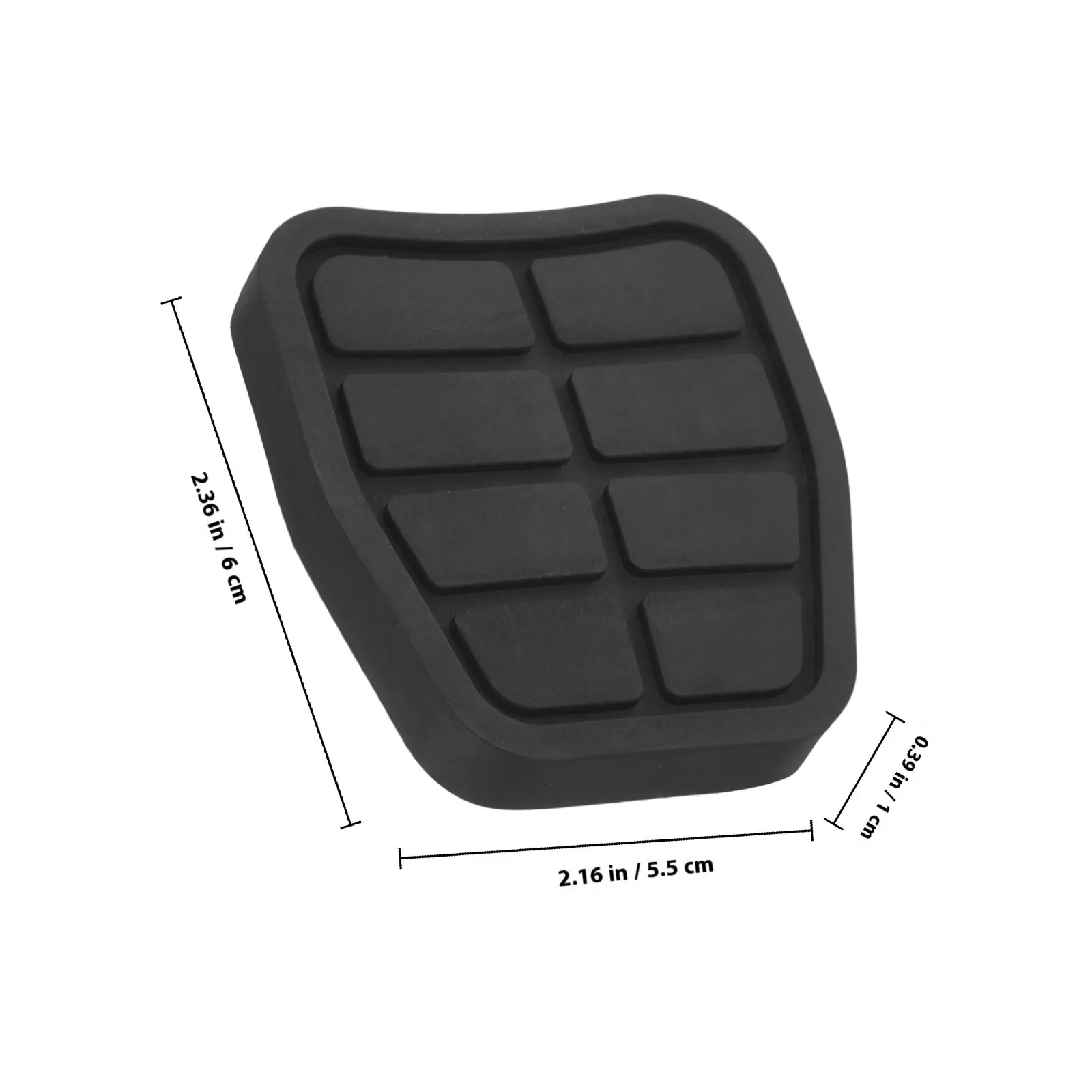 1Pair Heavy-Duty Rubber Clutch Pedal Pad Replacement for Brake and Clutch Pedals Precise Cut Fit Most Cars Easy Secure