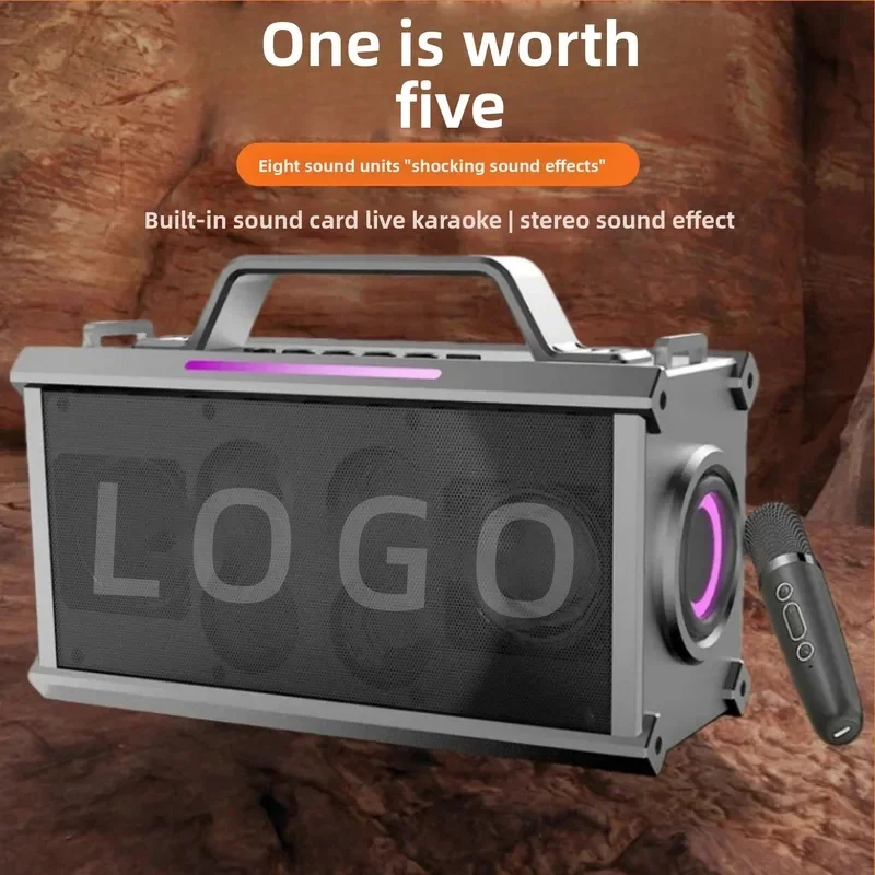 Portable Berlin Bluetooth Speaker High Volume Stereo Deep Bass for Outdoor Square Dance K-Song