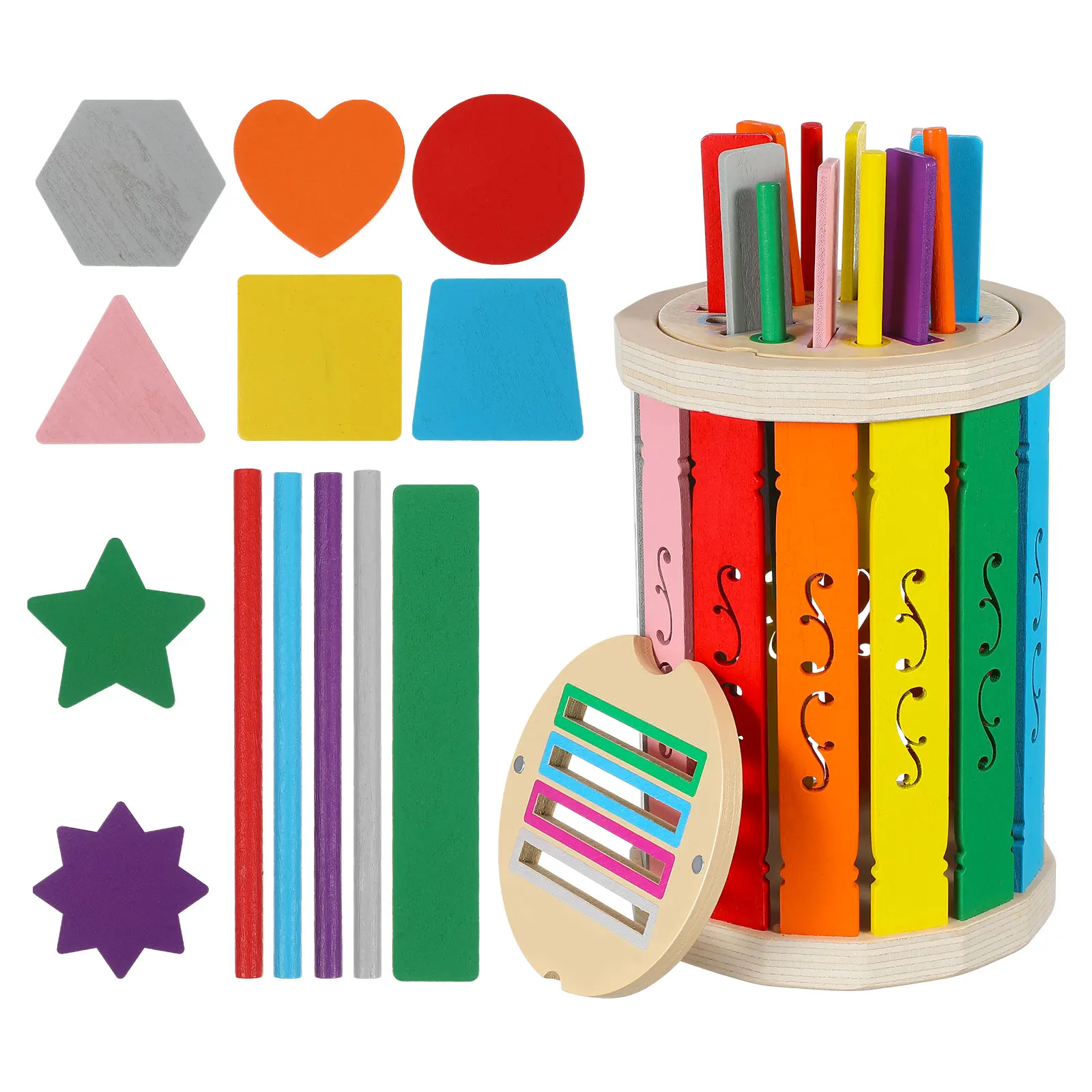 

Baby Cup Color Sorting Toys Classification Matching Game Bright Colors Shape Recognition Fine Motor Plaything Toddler Sensory