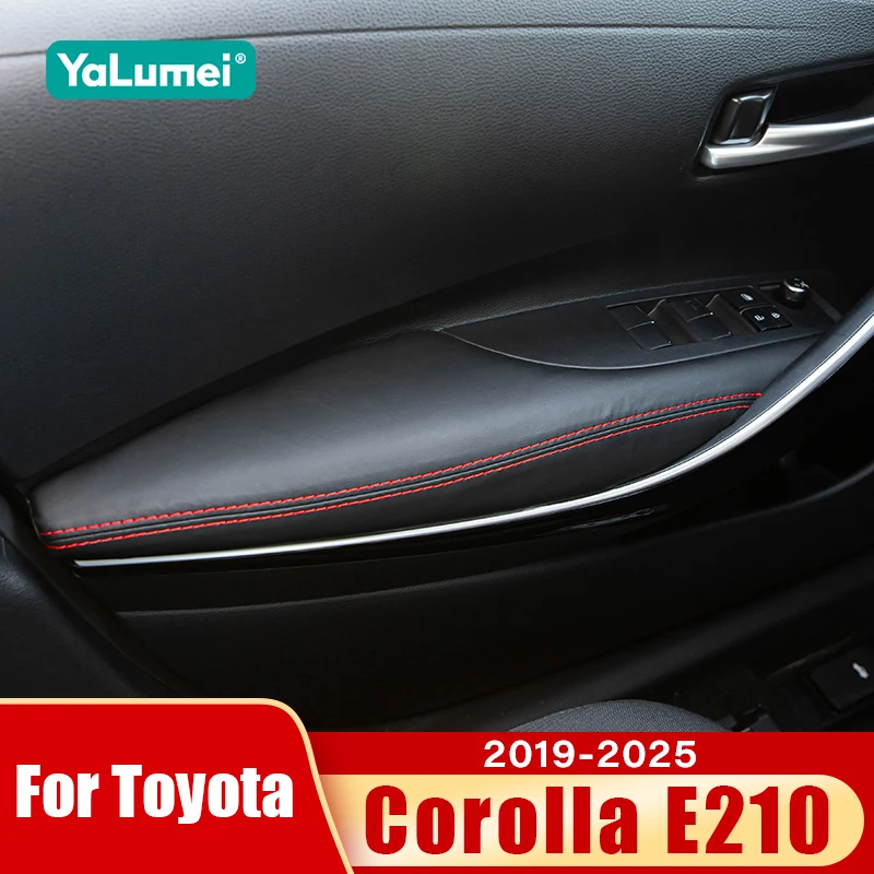 Für Toyota Corolla E210 2019 2020 2021 2022 2023 2024 2025 Hybrid PU Leder Auto Tür Armlehne Fall holster Aufkleber Zubehör