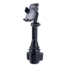 Cup Holder Phone Mount Auto Clamping Wireless Car Charger Qi Fast Charging Cup Holder Adjustable Cupholder Phone Holder Charger