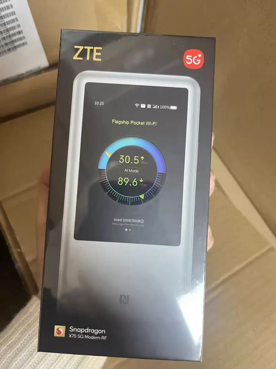

ZTE U60 Pro mu5250 5G SIM card portable WiFi 7 dual band car live streaming x75 router MIFi