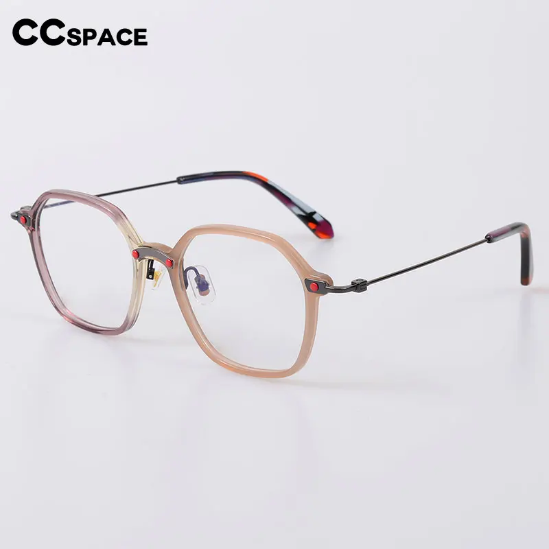 

55054 Fashion Optical Glasses Frame Women Vintage Round Prescription Eyeglasses Men Myopia Acetate Spectacles Eyewear