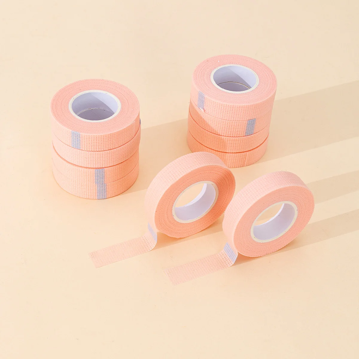 Grafted Eyelash Tape,10PCS Non-woven PE Breathable Fabric Extension Adhesive,Lash Tools