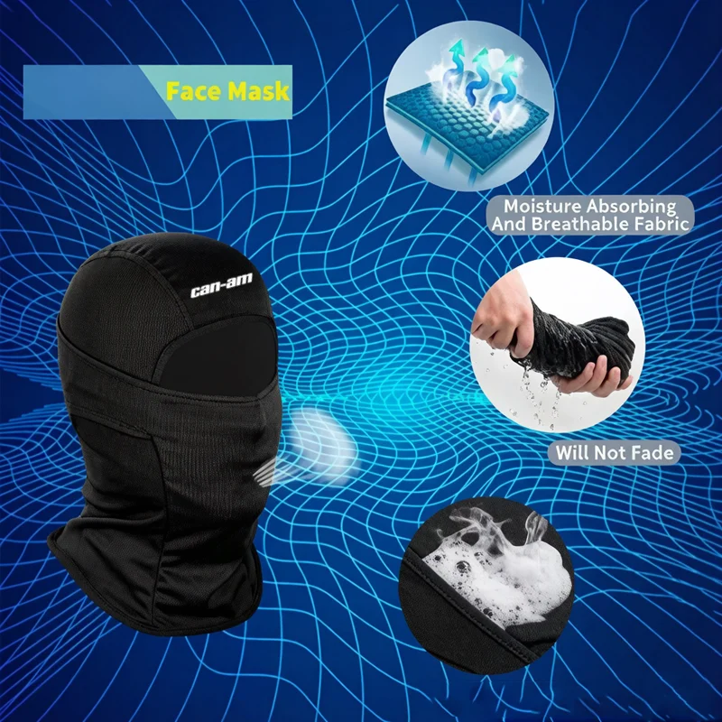 For Can Am Outlander 1000 Ryker Balaclava Face Mask Ski Mask Full Face Mask Hood Tactical Snow Motorcycle Running Cold Weather view 3