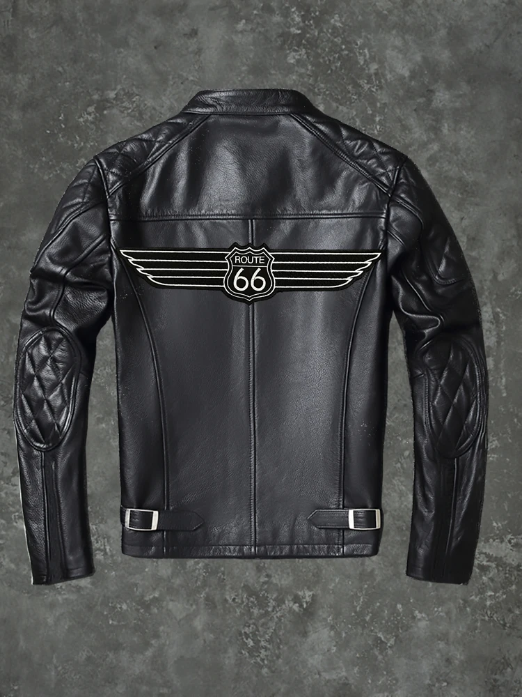 USA Highway 66 Naszywka z haftem skrzydła Rycerz motocyklowy Spersonalizowana kurtka Odzież Odznaka DIY Klej do tyłu 26 * 6 CM — zdjęcie 2