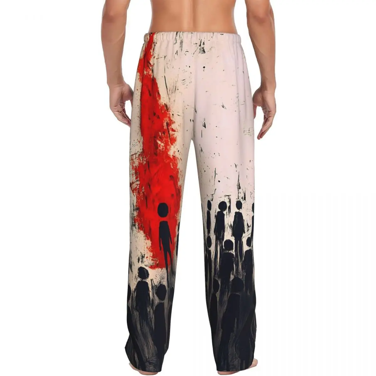 Custom Three Days Grace Band Men Pajama Pants Lounge Sleep Sleepwear Bottoms with Pockets