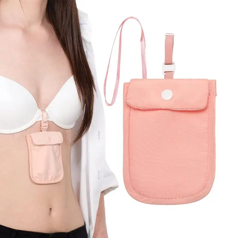 Women Wallets Hiddens Washable Underwear Bra Pouch Flap Small Storage Bag Outdoor Travel Lightweight Purse Key Coin Mini Bags