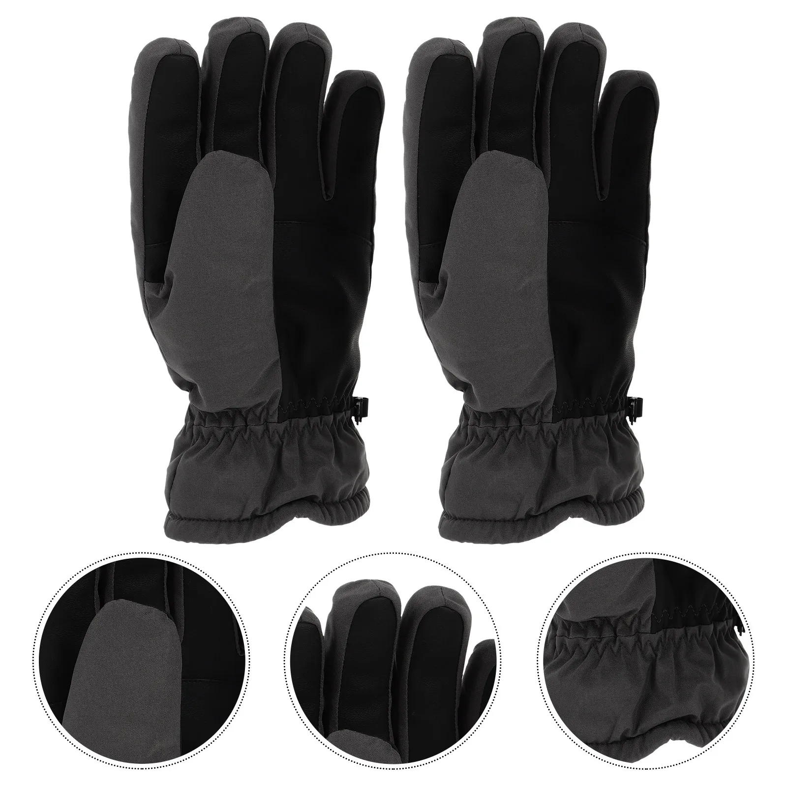 

1 Pair Waterproof Windproof Gloves Adjustable For Men Women Winter Cycling Skiing Outdoor Fishing Hiking Camping Riding