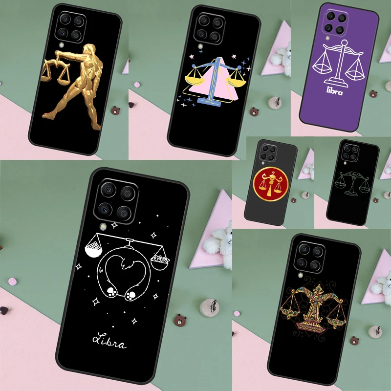 Zodiac Libra Balance Case Cover For Samsung Galaxy M23 M33 M53 M32 M52 M12 M13 M20 M11 M51 M14 M34 M54 M30s M31s