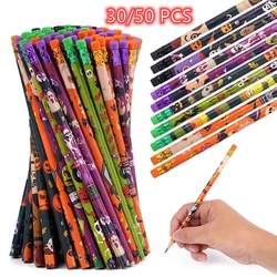 Halloween Pencil Assortment with Eraser Creative Basswood Pencils Halloween Themed Stationery Pencils Party Favors Kids Gifts